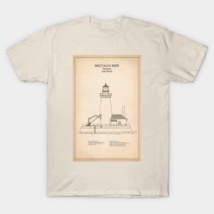 Spectacle Reef Lighthouse - Michigan - SD T-Shirt